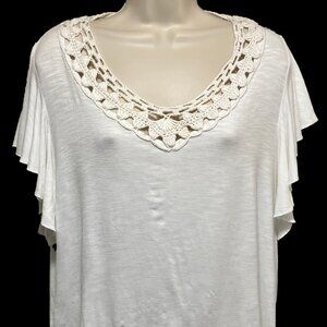 NWT John Paul Richard Apron Fancy Blouse Size: Large